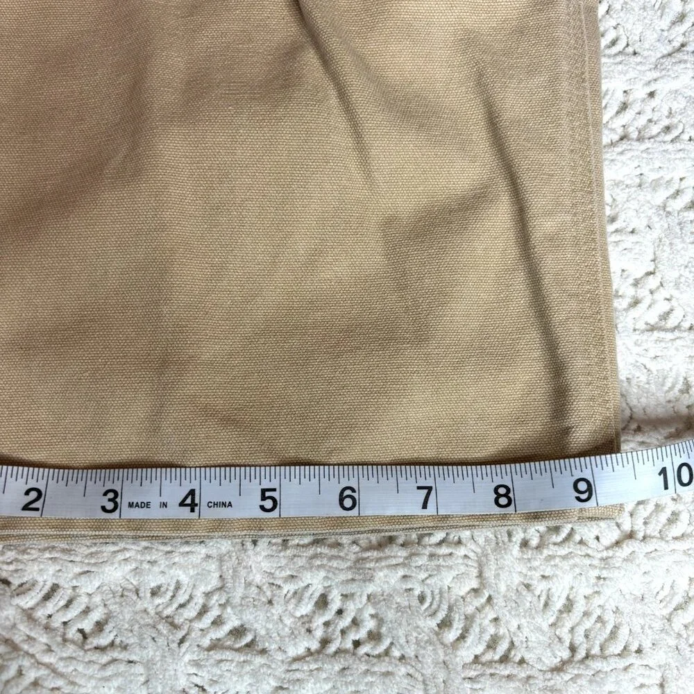 VTG Made In USA Carhartt‎ Canvas Work Pants Men's 34x28 Grunge Distres Tan MINT